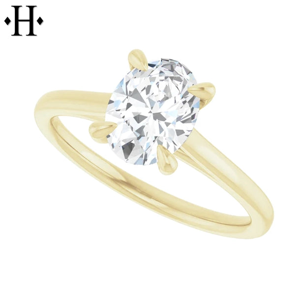 1.08ctw Oval Cut Lab Grown Diamond Ring
