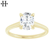 1.08ctw Oval Cut Lab Grown Diamond Ring