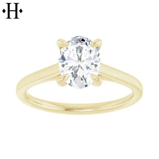 1.08ctw Oval Cut Lab Grown Diamond Ring