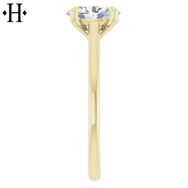 1.08ctw Oval Cut Lab Grown Diamond Ring