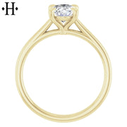 1.08ctw Oval Cut Lab Grown Diamond Ring