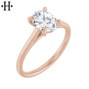 1.07ctw Oval Cut Lab Grown Diamond Ring