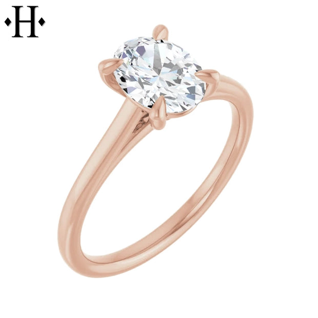1.07ctw Oval Cut Lab Grown Diamond Ring