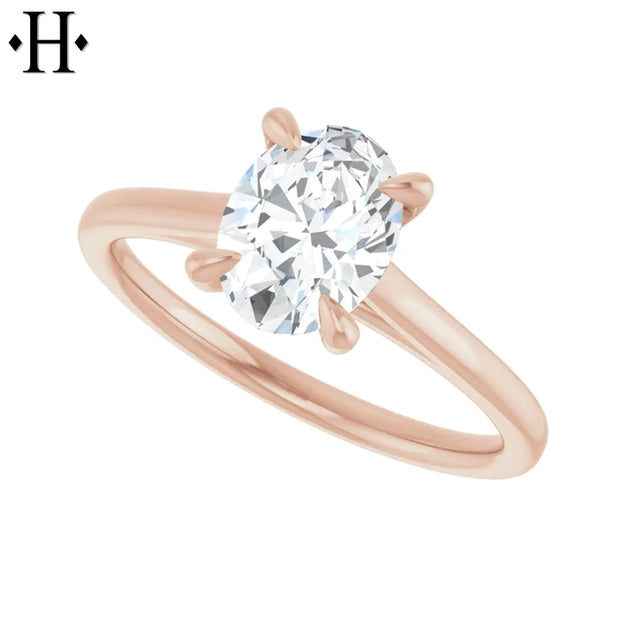 1.07ctw Oval Cut Lab Grown Diamond Ring