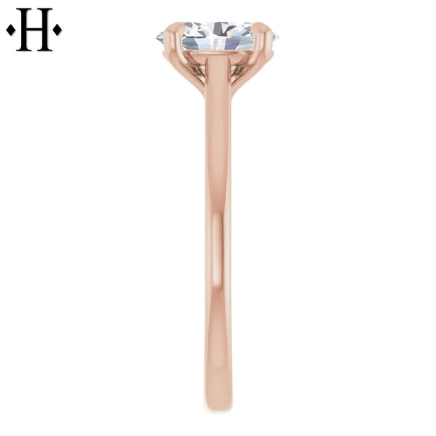 1.07ctw Oval Cut Lab Grown Diamond Ring