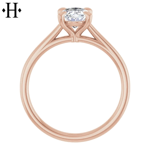 1.07ctw Oval Cut Lab Grown Diamond Ring