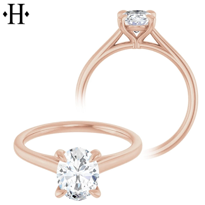1.07ctw Oval Cut Lab Grown Diamond Ring