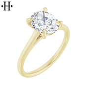 1.60ctw Oval Cut Lab Grown Diamond Ring