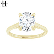 1.60ctw Oval Cut Lab Grown Diamond Ring
