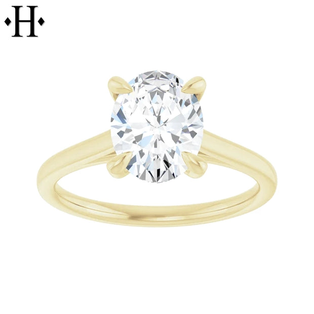 1.60ctw Oval Cut Lab Grown Diamond Ring