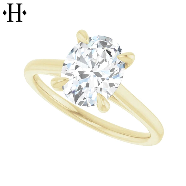 1.60ctw Oval Cut Lab Grown Diamond Ring