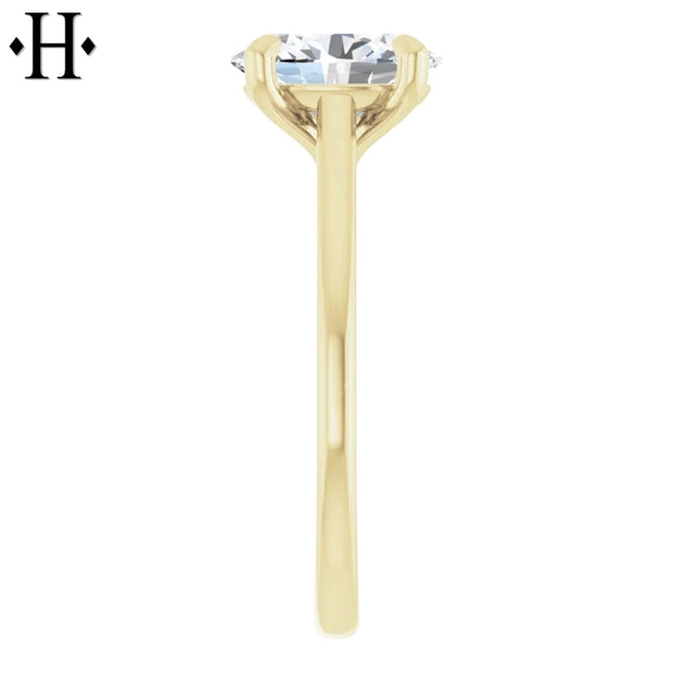 1.60ctw Oval Cut Lab Grown Diamond Ring