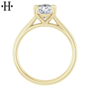 1.60ctw Oval Cut Lab Grown Diamond Ring