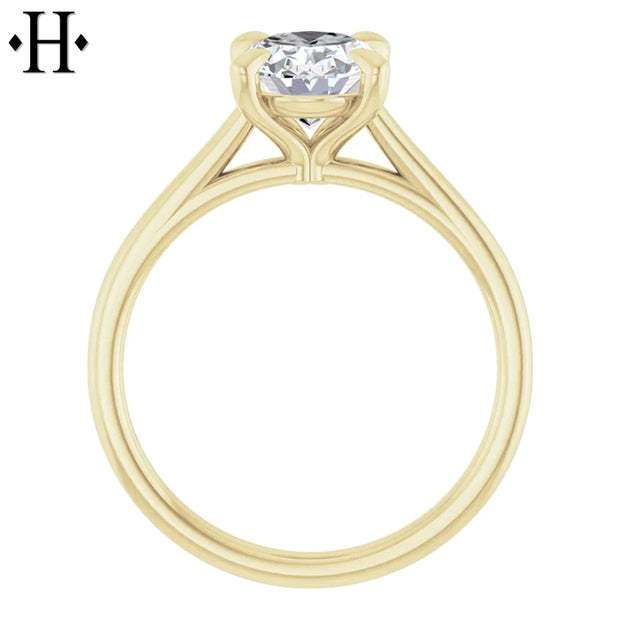 1.60ctw Oval Cut Lab Grown Diamond Ring