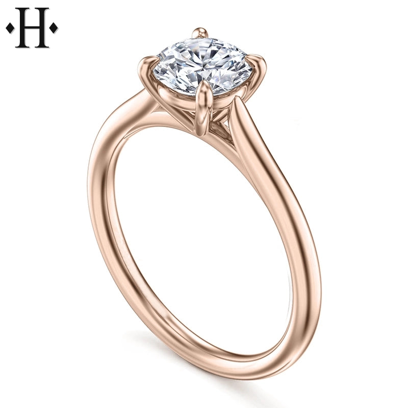 1.03ctw Round Cut Lab Grown Diamond Ring