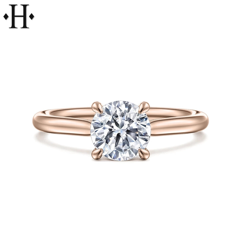 1.03ctw Round Cut Lab Grown Diamond Ring