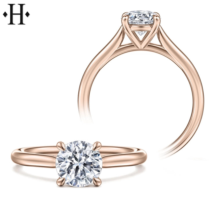 1.03ctw Round Cut Lab Grown Diamond Ring