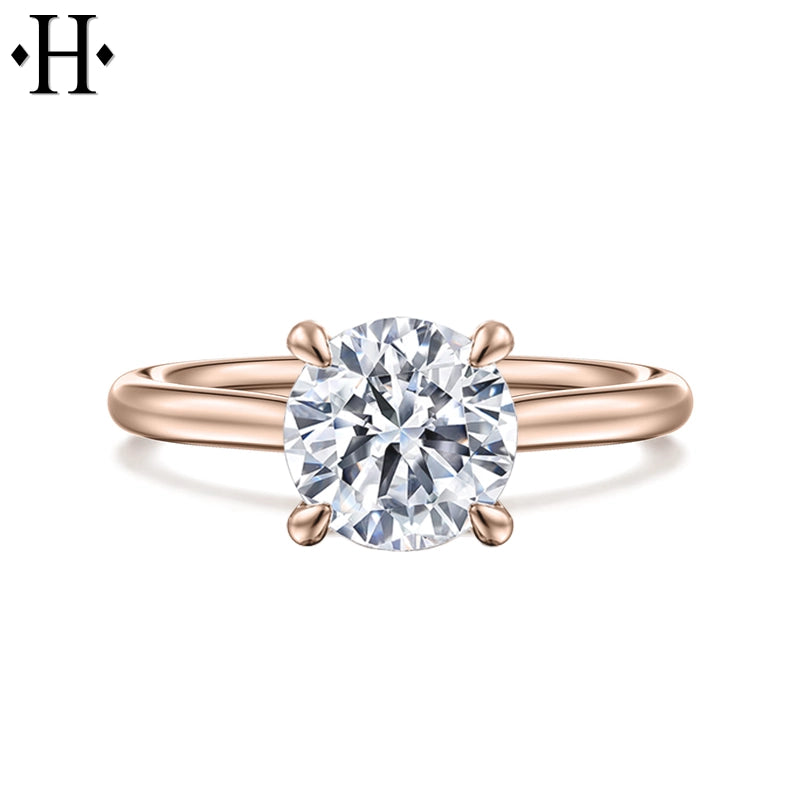 1.00ctr-3.00ctr Round Cut Lab Grown Diamond Ring Tailor Made