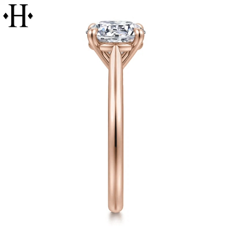 1.00ctr-3.00ctr Round Cut Lab Grown Diamond Ring Tailor Made