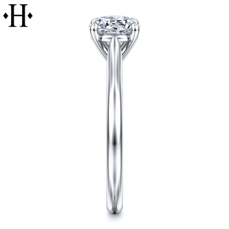 0.75ctr-1.25ctr Round Cut Natural Diamond Ring Tailor Made