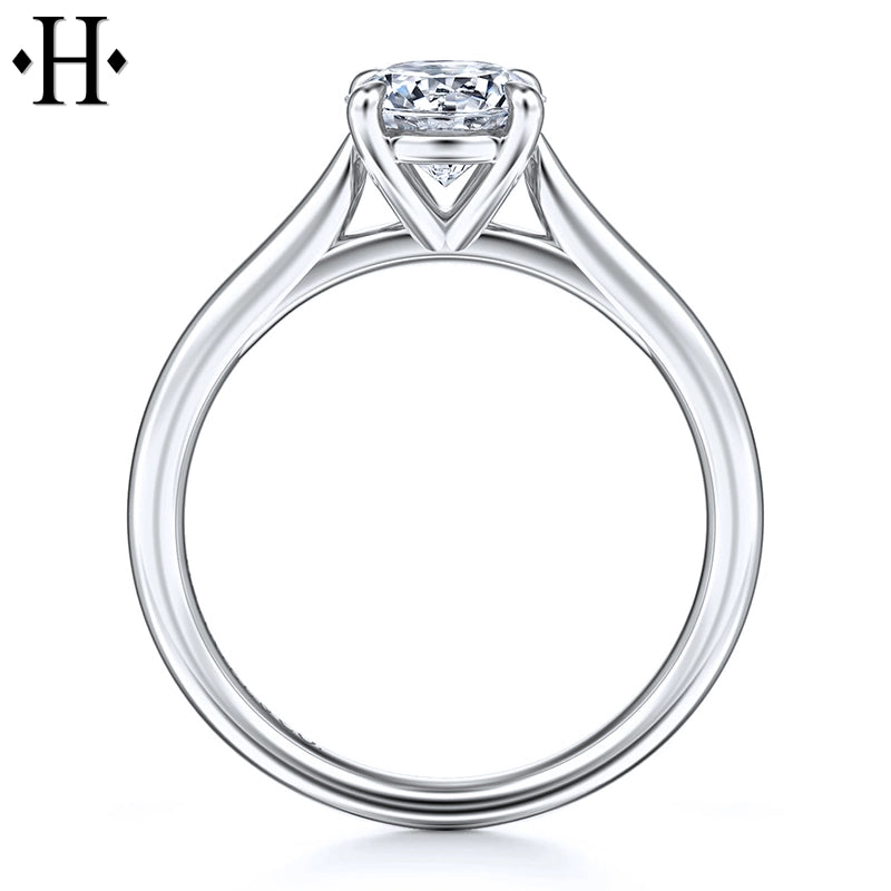 0.75ctr-1.25ctr Round Cut Natural Diamond Ring Tailor Made