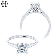 1.00ct Round Cut Lab Grown Diamond Ring