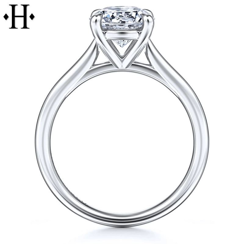 3.07ctw Round Cut Lab Grown Diamond Ring