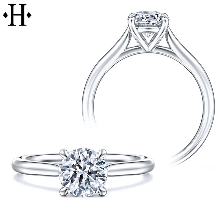 1.00ct Round Cut Lab Grown Diamond Ring