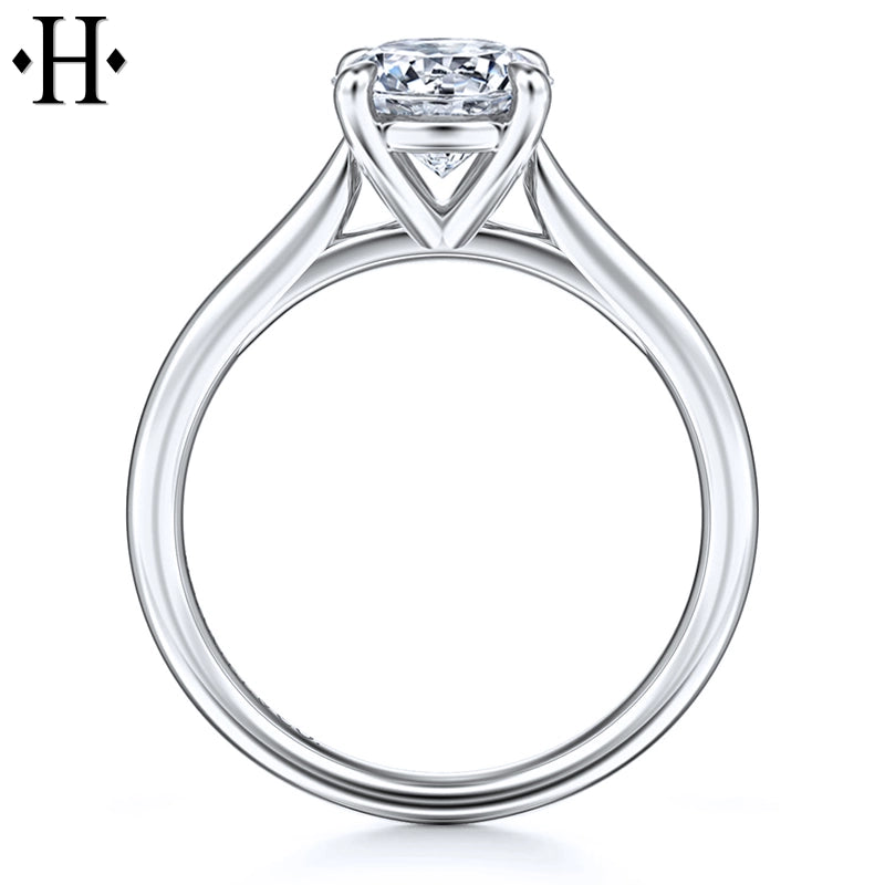 1.00ctr-3.00ctr Round Cut Lab Grown Diamond Ring Tailor Made