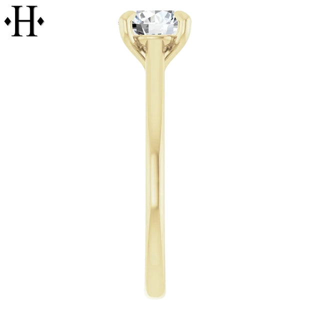 1.07ctw Round Cut Lab Grown Diamond Ring