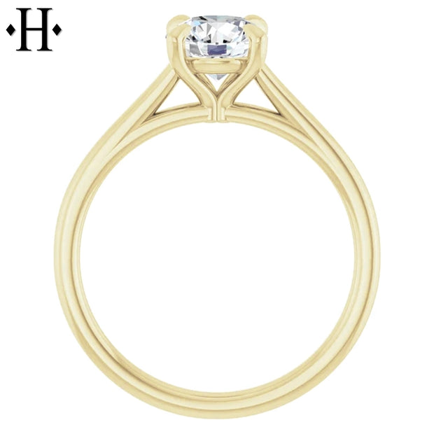 1.07ctw Round Cut Lab Grown Diamond Ring