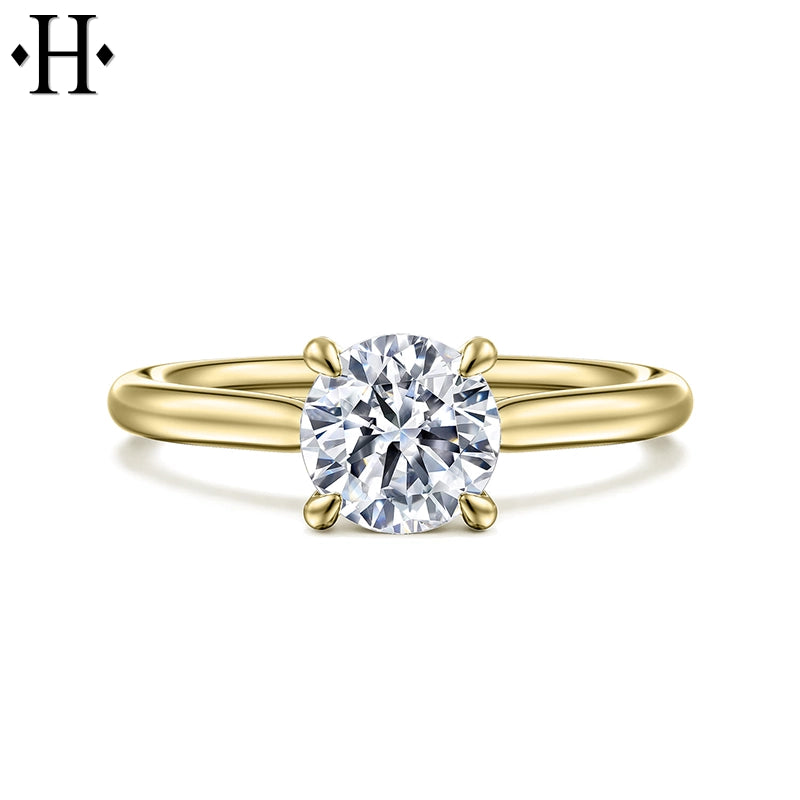 0.75ctr-1.25ctr Round Cut Natural Diamond Ring Tailor Made