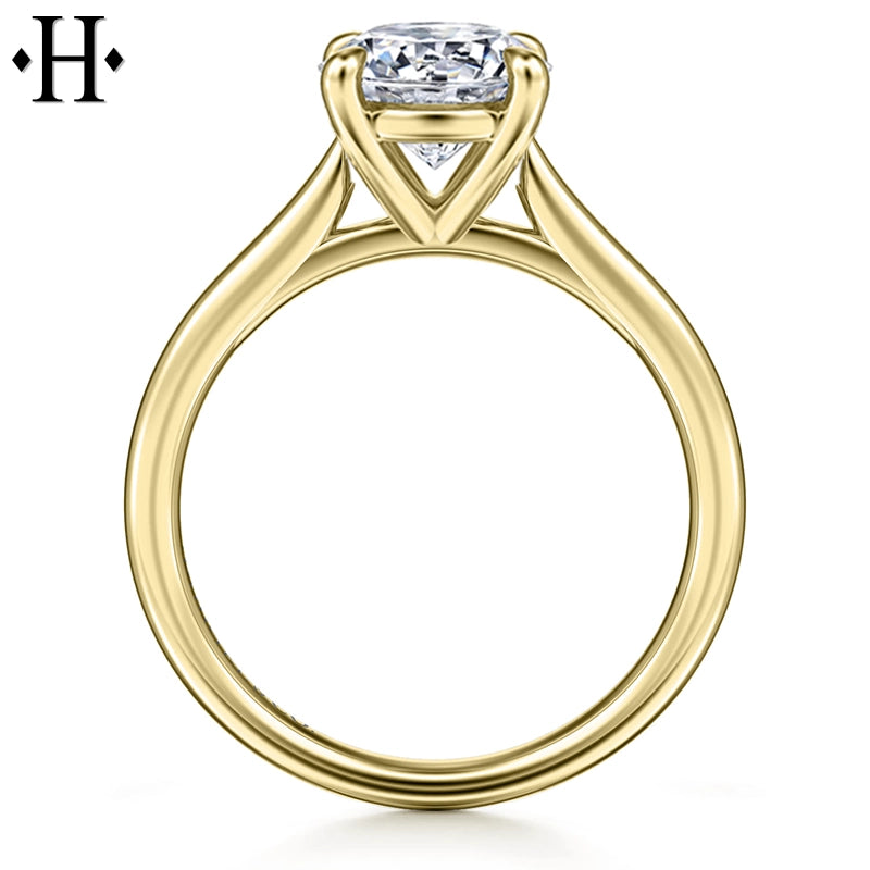 1.00ctr-3.00ctr Round Cut Lab Grown Diamond Ring Tailor Made