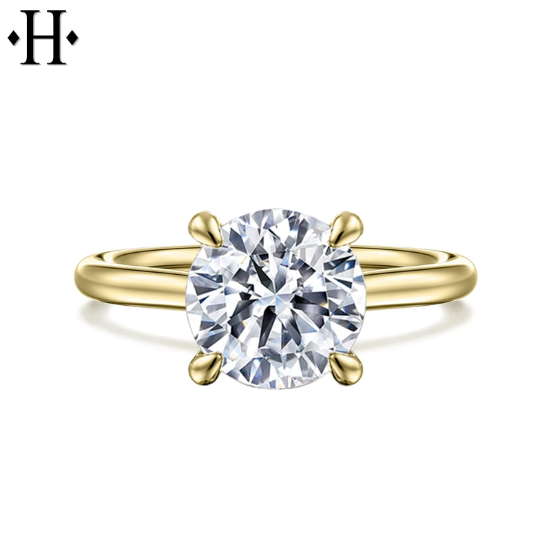 3.01ctw Round Cut Lab Grown Diamond Ring