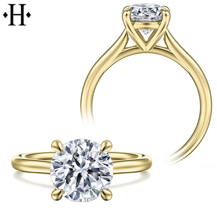 3.01ctw Round Cut Lab Grown Diamond Ring