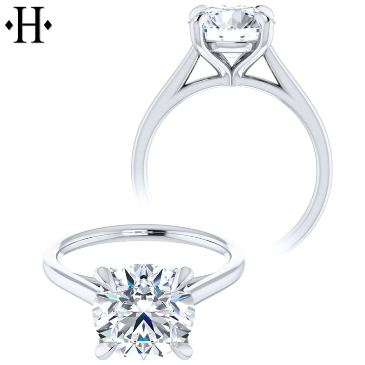 3.07cts Round Cut Lab Grown Diamond Ring