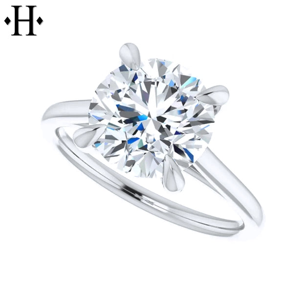 3.07cts Round Cut Lab Grown Diamond Ring