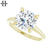 3.06cts Round Cut Lab Grown Diamond Ring