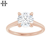 1.58ctw Round Cut Lab Grown Diamond Ring