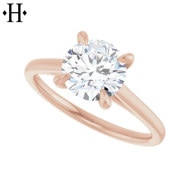 1.58ctw Round Cut Lab Grown Diamond Ring