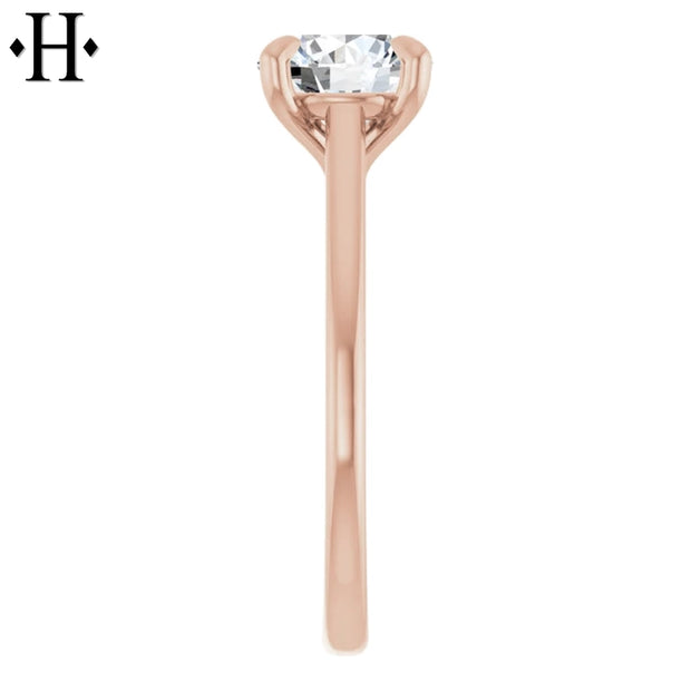 1.58ctw Round Cut Lab Grown Diamond Ring