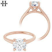 1.58ctw Round Cut Lab Grown Diamond Ring