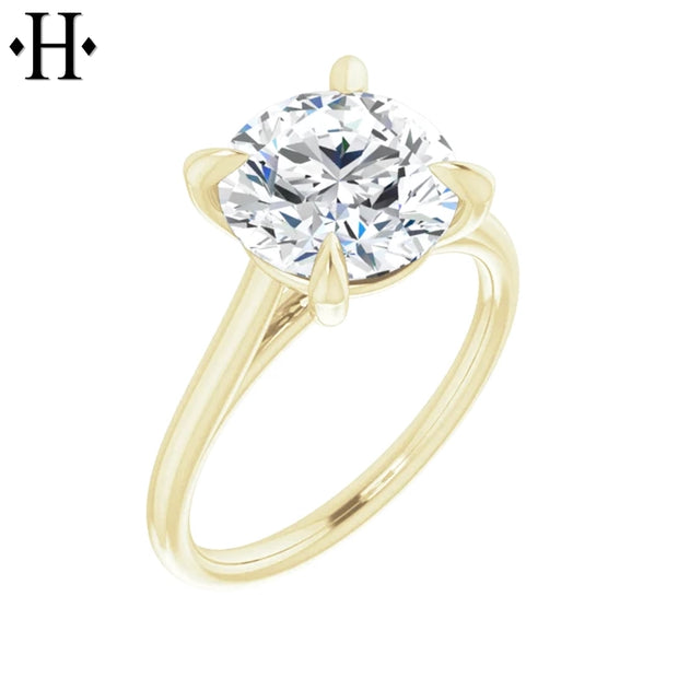 3.01ctw Round Cut Lab Grown Diamond Ring