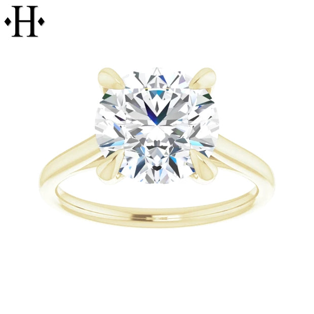 3.01ctw Round Cut Lab Grown Diamond Ring