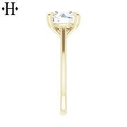 3.01ctw Round Cut Lab Grown Diamond Ring