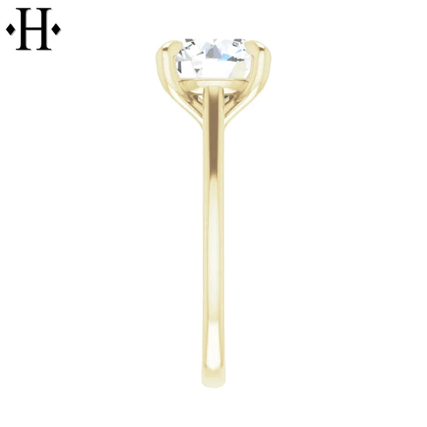 3.01ctw Round Cut Lab Grown Diamond Ring