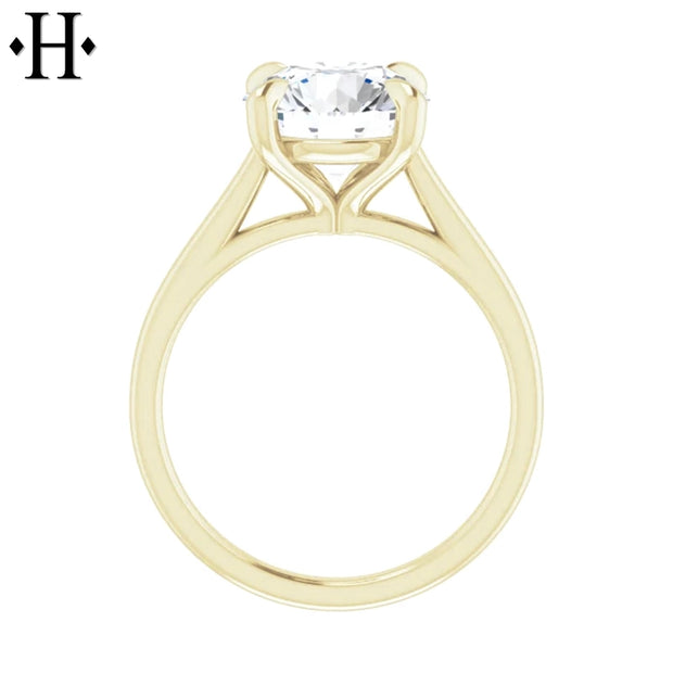 3.01ctw Round Cut Lab Grown Diamond Ring