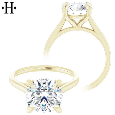 3.01ctw Round Cut Lab Grown Diamond Ring