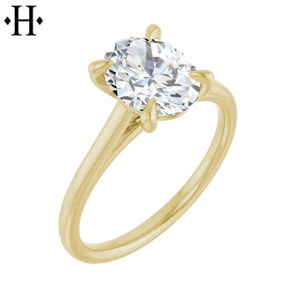 1.06ct Oval Cut Lab Grown Diamond Ring