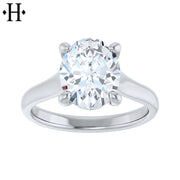 2.07ctw Oval Cut Lab Grown Diamond Ring